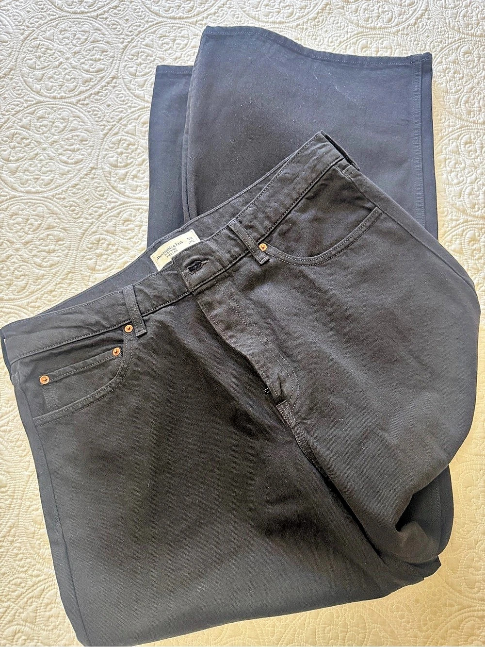 Abercrombie & Fitch High Rise Skinny Jeans Black Jeans Waist 32